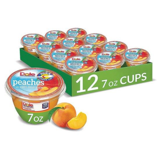 Party & Novelty |   Diced Peaches in 100% Juice, 7-oz. cups (Pack of 12) Games & Sports Supplies Party & Novelty