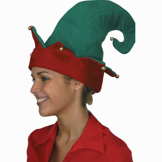 Party & Novelty |  Elf Hat with Bells for Holiday Costume Dress Up Games & Sports Supplies Party & Novelty