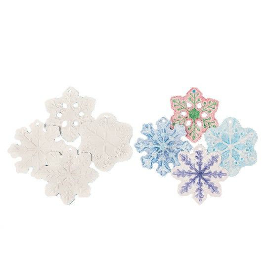 Party & Novelty |   Embossed Snowflake Ornaments (Pack of 12) Games & Sports Supplies Party & Novelty