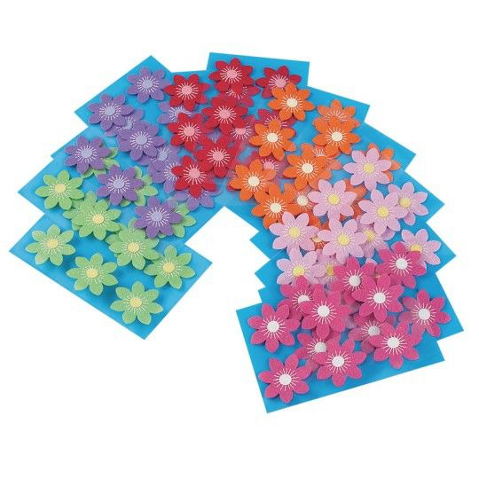 Party & Novelty |  Felt Flower Stickers Games & Sports Supplies Party & Novelty