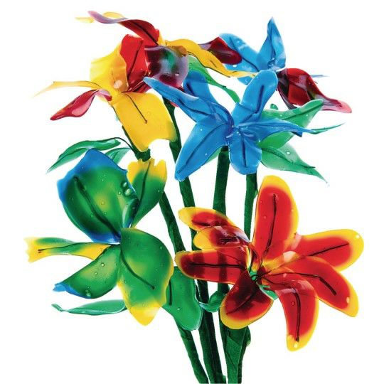 Party & Novelty |  Flexible Fun Flowers Craft Kit (Pack of 24) Games & Sports Supplies Party & Novelty