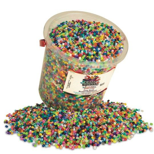 Party & Novelty |   Fuse Bead Bucket, Assorted Colors, 26,000+ Beads Games & Sports Supplies Party & Novelty