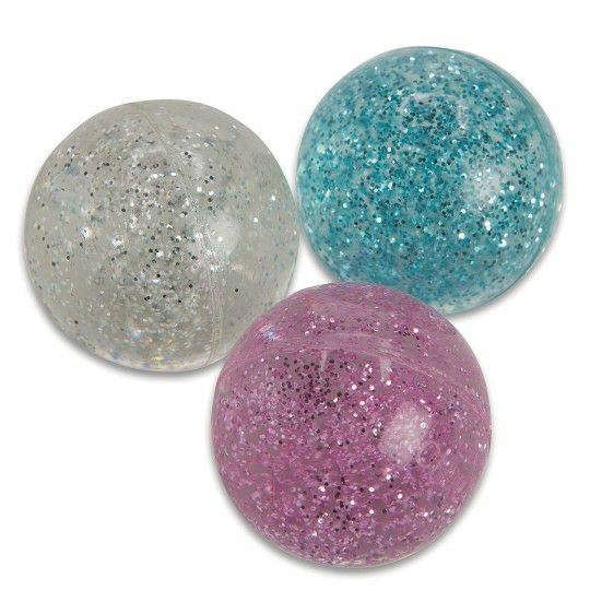 Party & Novelty |  Glitter High Bounce Balls (Pack of 12) Games & Sports Supplies Party & Novelty