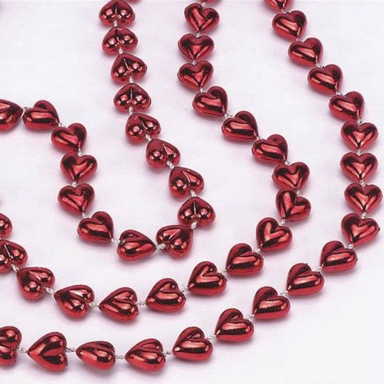 Party & Novelty |  Heart Party Beads (Pack of 36) Games & Sports Supplies Party & Novelty