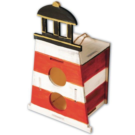 Party & Novelty |  Lighthouse Birdhouse Craft Kit (Pack of 12) Games & Sports Supplies Party & Novelty