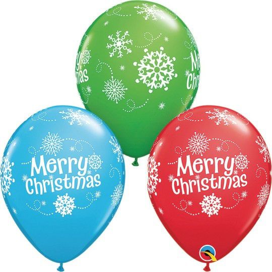 Party & Novelty |  Merry Christmas Latex Balloons, 11″ (Pack of 50) Games & Sports Supplies Party & Novelty