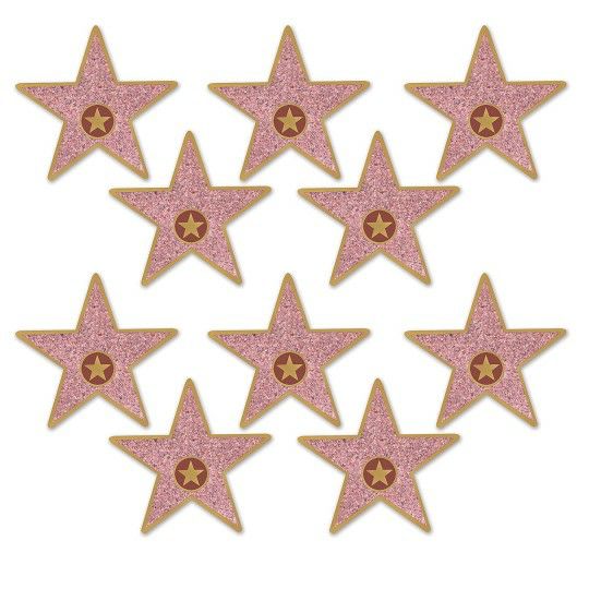 Party & Novelty |  Mini Star Cutouts (Pack of 10) Games & Sports Supplies Party & Novelty