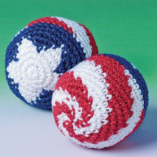 Party & Novelty |  Patriotic Knit Kick Sacks (Pack of 12) Games & Sports Supplies Party & Novelty