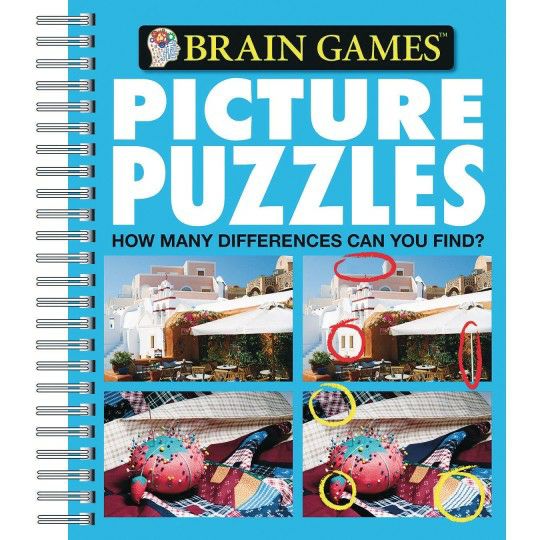 Party & Novelty |  Picture Puzzles Book: How Many Differences Can You Find? Games & Sports Supplies Party & Novelty