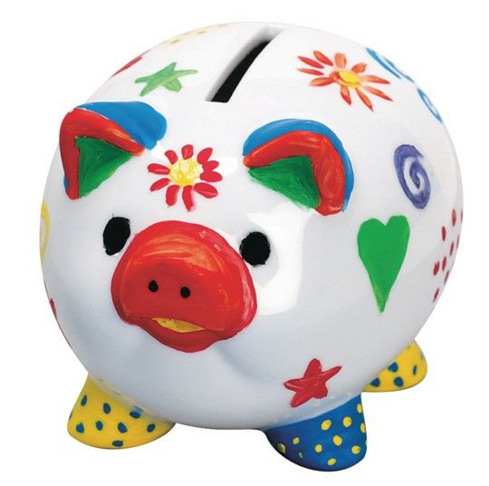 Party & Novelty |  Piggy Banks Craft Kit (Pack of 12) Games & Sports Supplies Party & Novelty