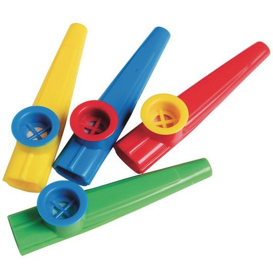 Party & Novelty |  Plastic Kazoos, Assorted Bright Colors (Pack of 12) Games & Sports Supplies Party & Novelty