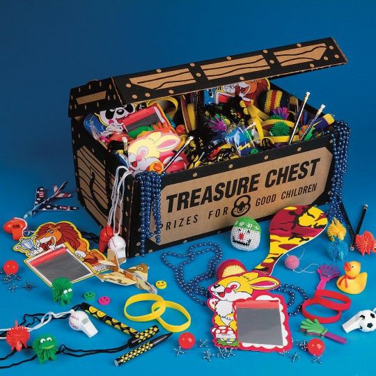 Party & Novelty |  Premium Treasure Chest Easy Pack (100/pc) Games & Sports Supplies Party & Novelty