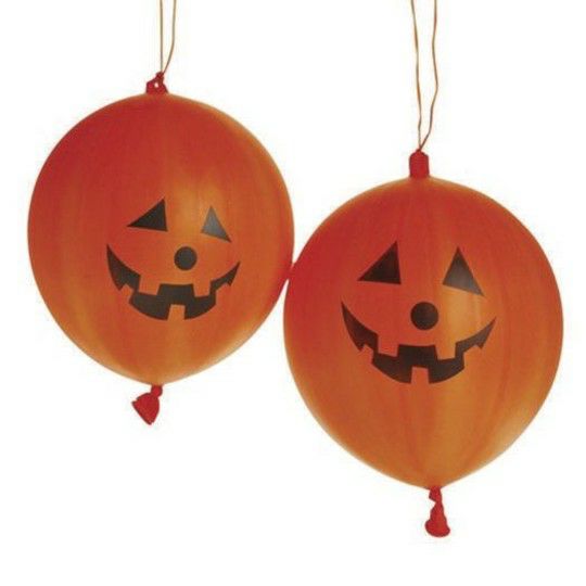 Party & Novelty |  Pumpkin Punch Balls (Pack of 12) Games & Sports Supplies Party & Novelty