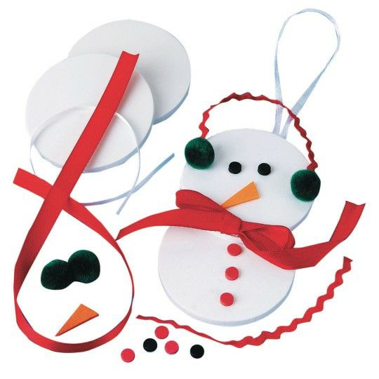 Party & Novelty |  Snowman Ornament Craft Kit (Pack of 12) Games & Sports Supplies Party & Novelty