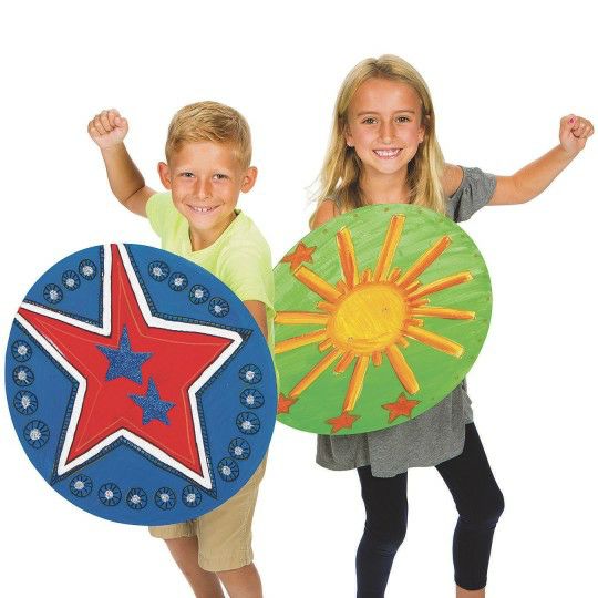 Party & Novelty |   Superhero Shield, 24″ diam. (Pack of 24) Games & Sports Supplies Party & Novelty