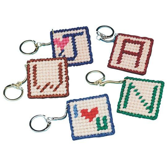 Senior Activities |  Allen Diagnostic Module Needlepoint Initial Keychains (Pack of 24) Games & Sports Supplies Senior Activities