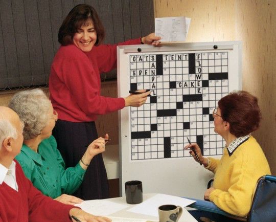 Senior Activities |  Giant Crossword Puzzles Set 4 Games & Sports Supplies Senior Activities