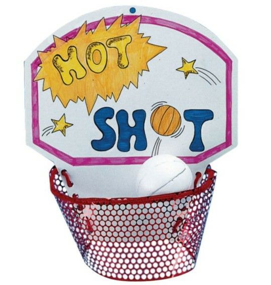 Senior Activities |  Hot Shot Basketball Craft Kit (Pack of 50) Games & Sports Supplies Senior Activities