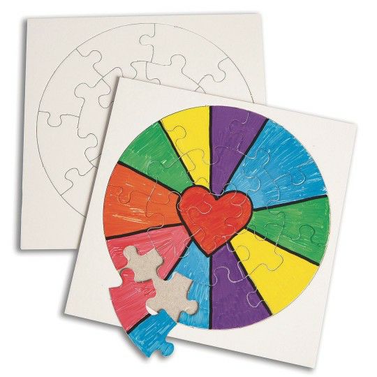 Senior Activities |   Round Puzzles (Pack of 24) Games & Sports Supplies Senior Activities