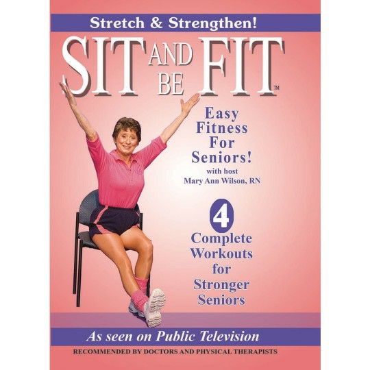 Senior Activities |  Sit and Be Fit Stretch and Strength 2-DVD Set Games & Sports Supplies Senior Activities