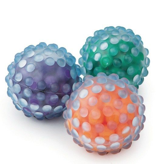 Senior Activities |  Squishy Bumpy Ball Set (Set of 3) Games & Sports Supplies Senior Activities