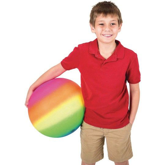 Senior Activities |  Ultra-Light 18” Vinyl Rainbow Playground Ball Games & Sports Supplies Senior Activities