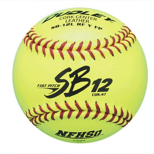 Sports & PE |   12″ NFHS Fast Pitch Leather Softball Games & Sports Supplies Sports & PE