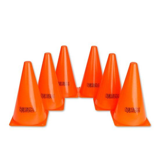 Sports & PE |  Cones, 9″ Orange (Set of 6) Games & Sports Supplies Sports & PE