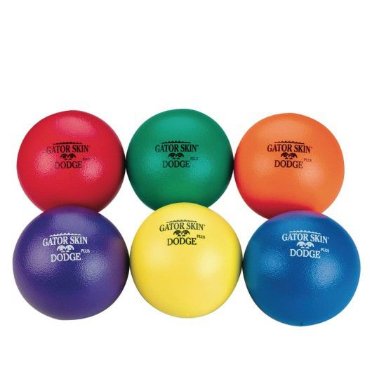 Sports & PE |   Dodge Plus Middle School Dodgeballs, 6-1/2″ (Set of 6) Games & Sports Supplies Sports & PE