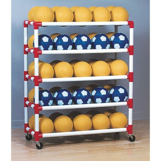 Sports & PE |  Duracart 5-Shelf Ball Wall Games & Sports Supplies Sports & PE