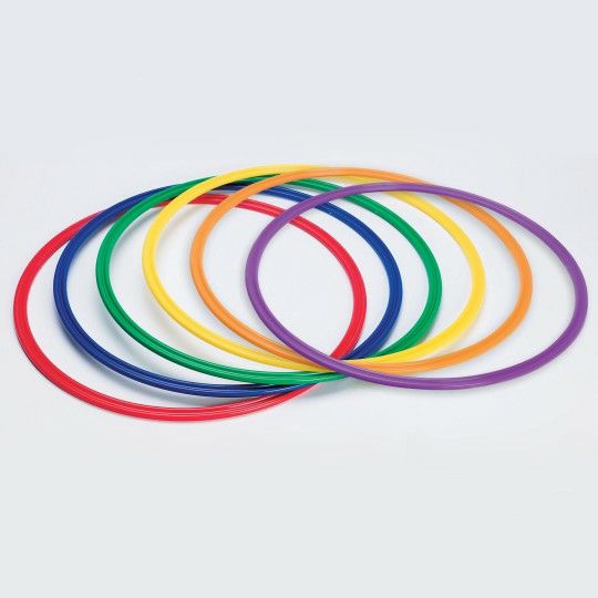 Sports & PE |  Flat Hoops / Agility Rings (Set of 6) Games & Sports Supplies Sports & PE