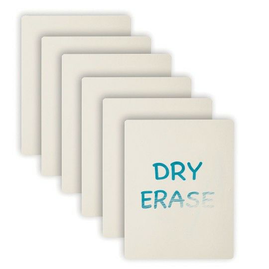 Sports & PE |  Plastic Dry Erase Boards, 11″ x 14″ (Set of 6) Games & Sports Supplies Sports & PE