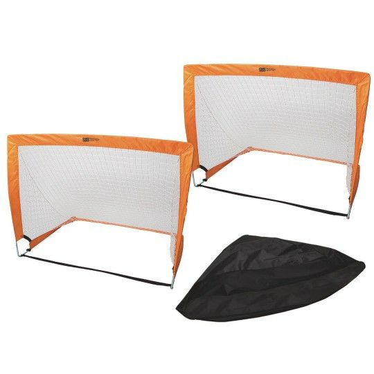 Sports & PE |  Rectangular Pop-Up Goal, 48”W x 38”H (Set of 2) Games & Sports Supplies Sports & PE