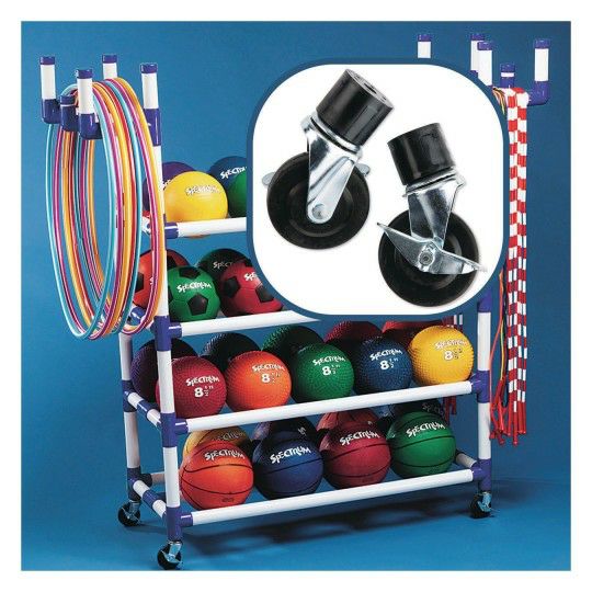 Sports & PE |  Replacement Wheels for S&S PVC Carts (Set of 2) Games & Sports Supplies Sports & PE