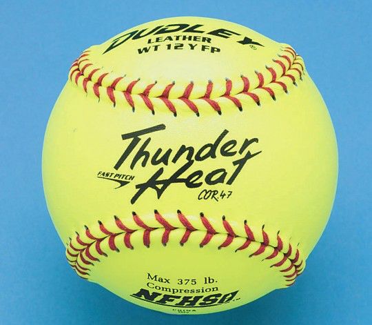 Sports & PE |   Thunder 12” NFHS Fast Pitch Leather Softball (Pack of 12) Games & Sports Supplies Sports & PE